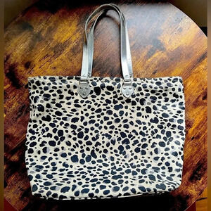 Isaac Mizrahi Live leopard print tote bag